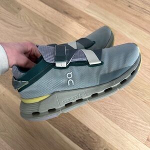 On Running Cloudnova Wrap Velcro Running Shoes Women’s Size 8 Green Gray
